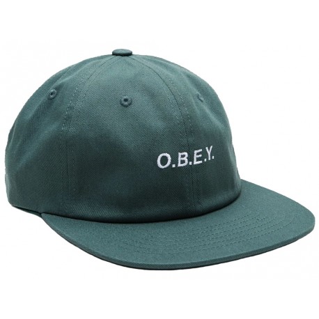 Cappelli Obey con visiera Barrage da uomo verde