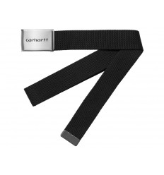 Carhartt Wip Clip Belt Chrome Nero