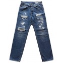 Derriere Jeans Biggie T163 Destroyed blu