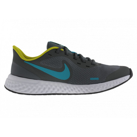 Nike Revolution 5 (GS) BQ5671019 Scarpe Running da Allenamento Grigio/Turchese