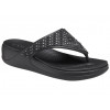 Infradito Crocs Monterey Shimmer Wedge Flip 206843-BLK Donna Nero