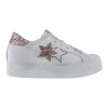 2Star Sneakers HS Low Bianco Glitter Rosa