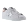 2Star Sneakers Low Bianco Glitter Argento Rosa