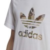 Adidas T-Shirt Camo Trefoil Bianco