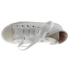 Dexco Sneakers Alte Glitter Bianco Bordato con Fiocco EcoFriendly