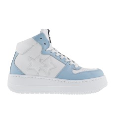 2Star Sneakers Queen High Bianco Celeste