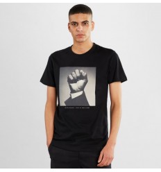 Dedicated T-shirt Stockholm Mandela Fist Black