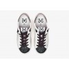 2Star Sneaker Low in pelle Bianca con dettagli Glitter Nero