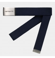 Carhartt Wip Clip Belt Chrome Dark Navy