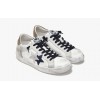 2Star Sneaker Low 100 Bianco/Ghiaccio/Blu/Marrone