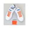 Mini Lacci Lacci Elastici Arancioni per scarpe da ginnastica 12 pz